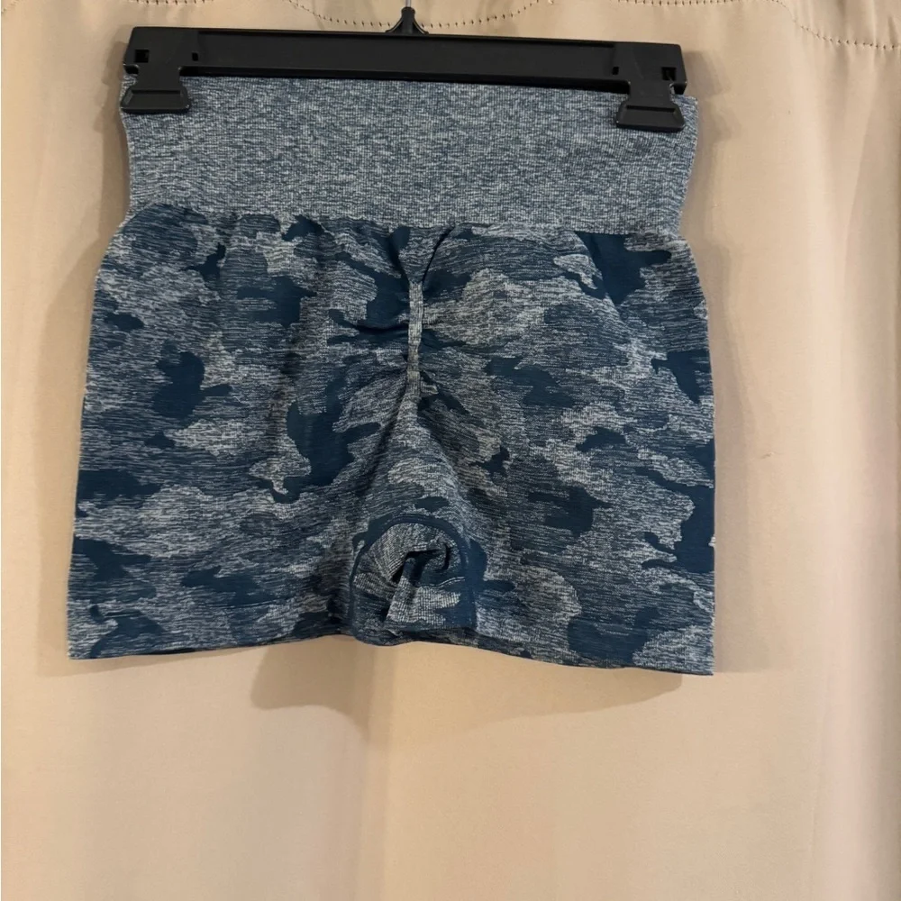 Source Unknown Blue Camo Athletic Shorts